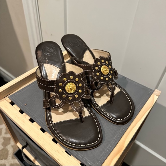 Nurture brown wedges sandals size 7.5 - Picture 2 of 4